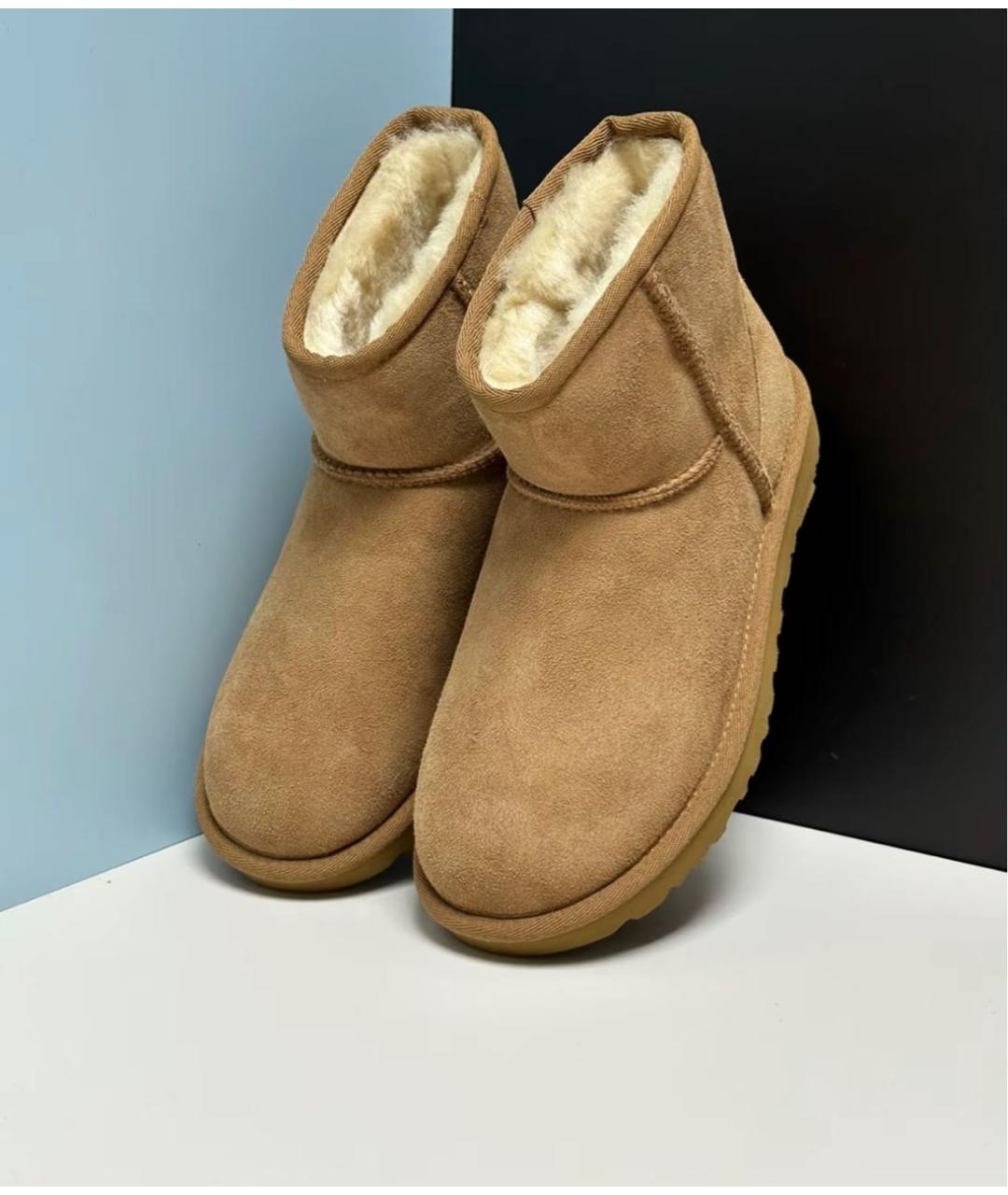 UGG AUSTRALIA Коричневые замшевые ботинки, фото 3