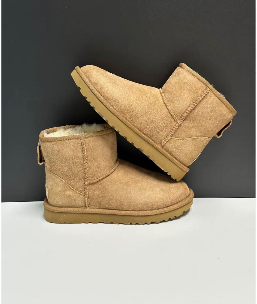 UGG AUSTRALIA Коричневые замшевые ботинки, фото 6