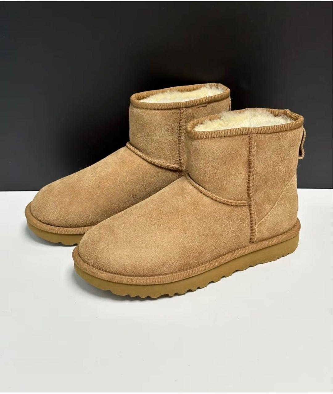 UGG AUSTRALIA Коричневые замшевые ботинки, фото 2