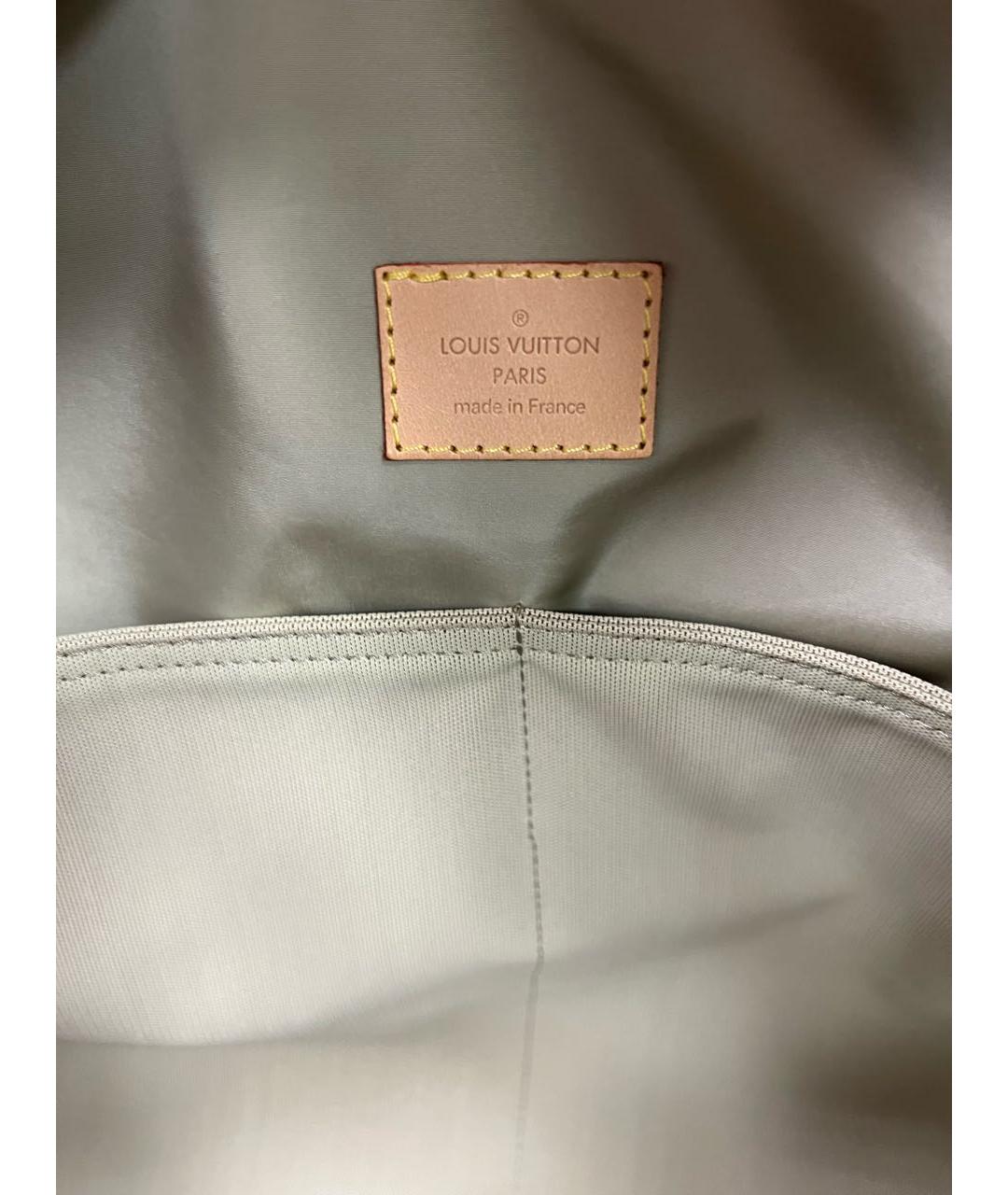 LOUIS VUITTON Коричневая тканевая дорожная/спортивная сумка, фото 7