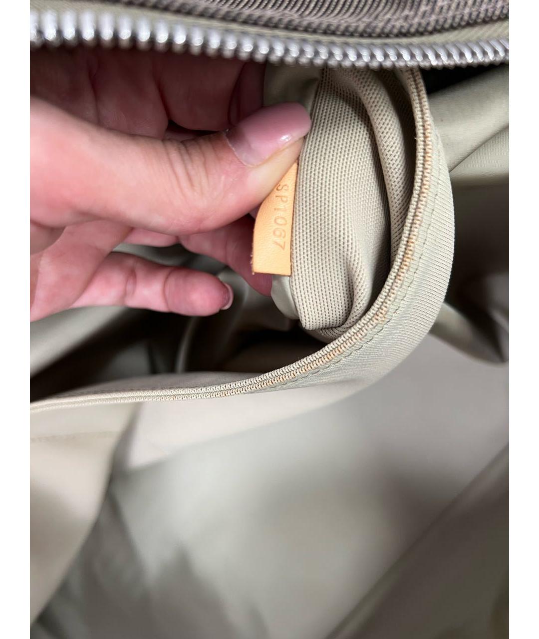 LOUIS VUITTON Коричневая тканевая дорожная/спортивная сумка, фото 8