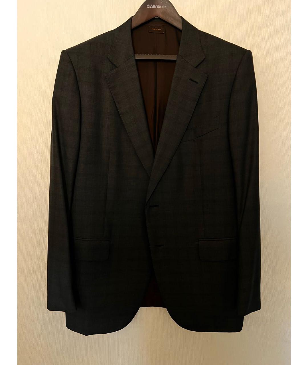 ERMENEGILDO ZEGNA XXX Антрацитовый классический костюм, фото 9