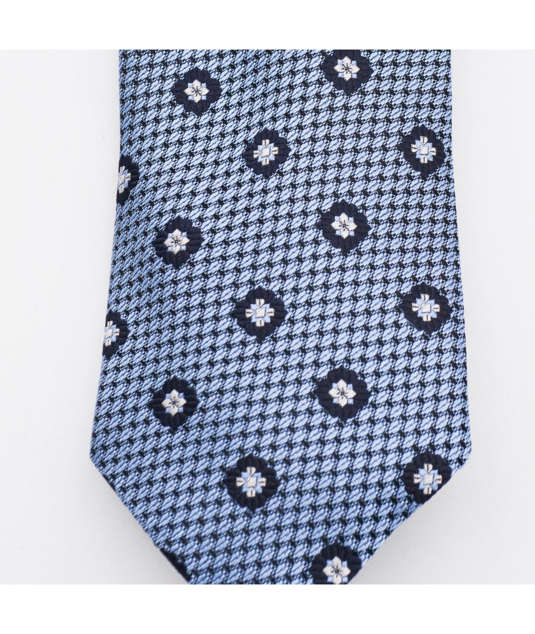 ZEGNA Голубой шелковый галстук, фото 2