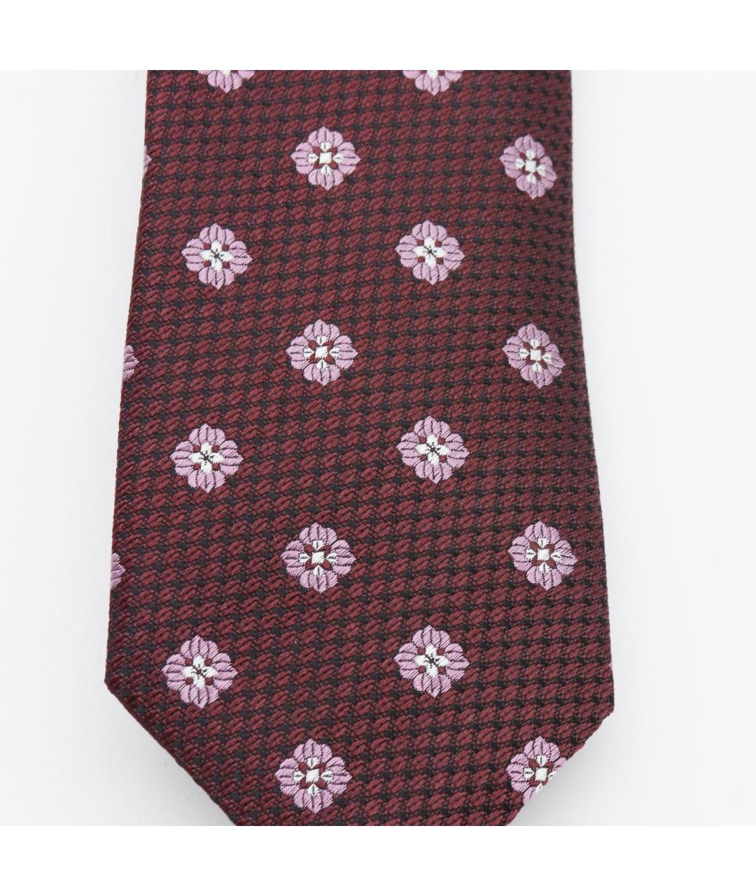 ZEGNA Бордовый шелковый галстук, фото 2