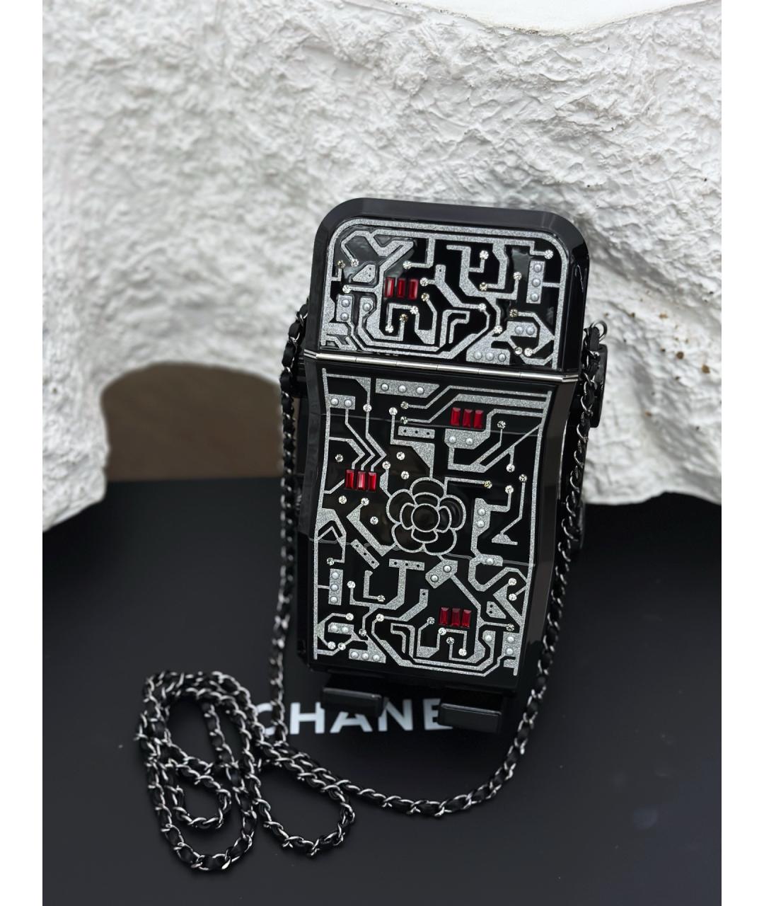 CHANEL Черная сумка через плечо, фото 5