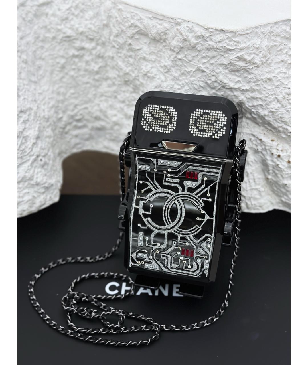 CHANEL Черная сумка через плечо, фото 4