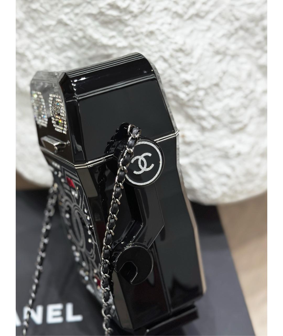 CHANEL Черная сумка через плечо, фото 6