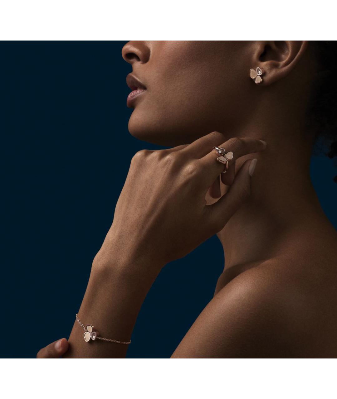 CHOPARD Золотые серьги из розового золота, фото 4
