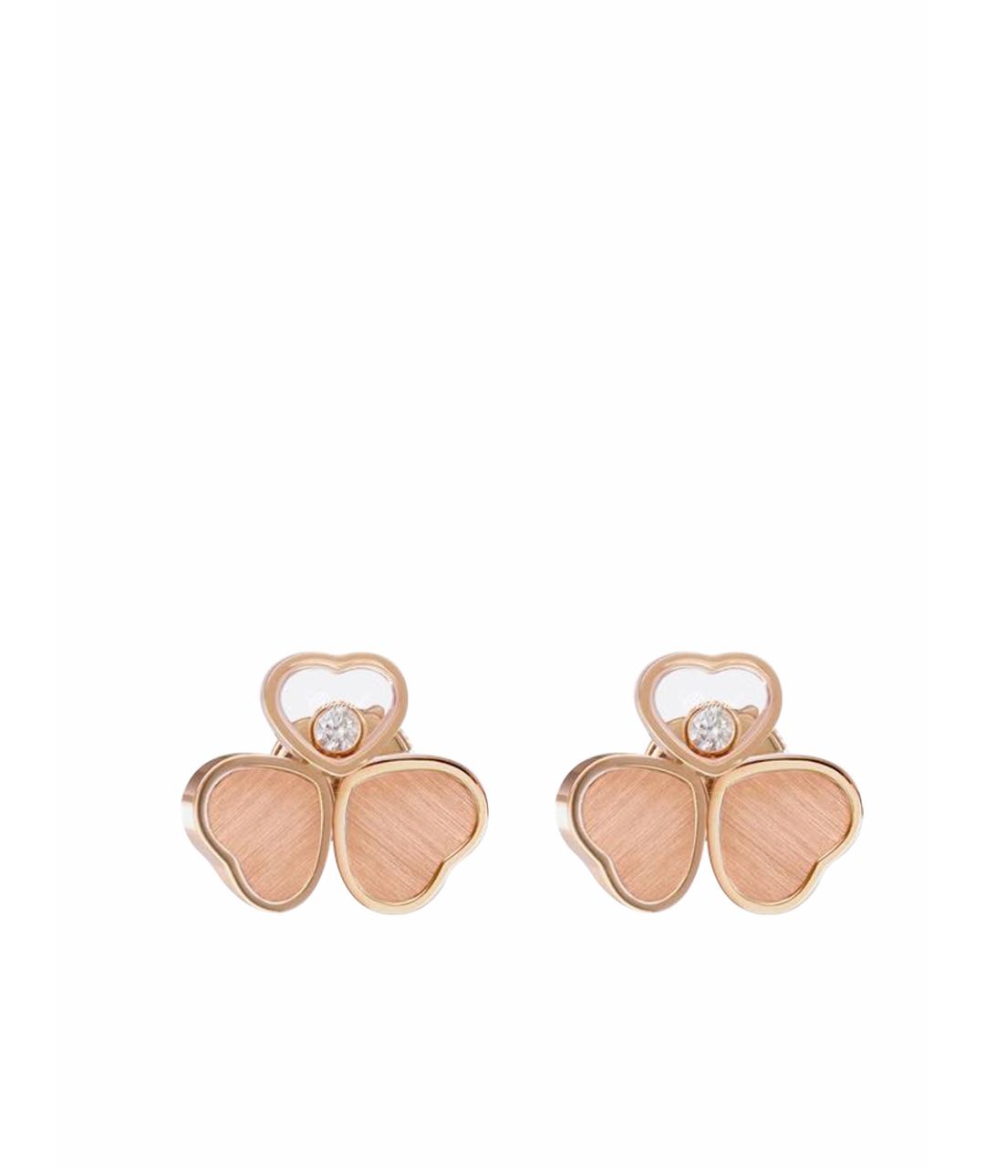 CHOPARD Золотые серьги из розового золота, фото 1