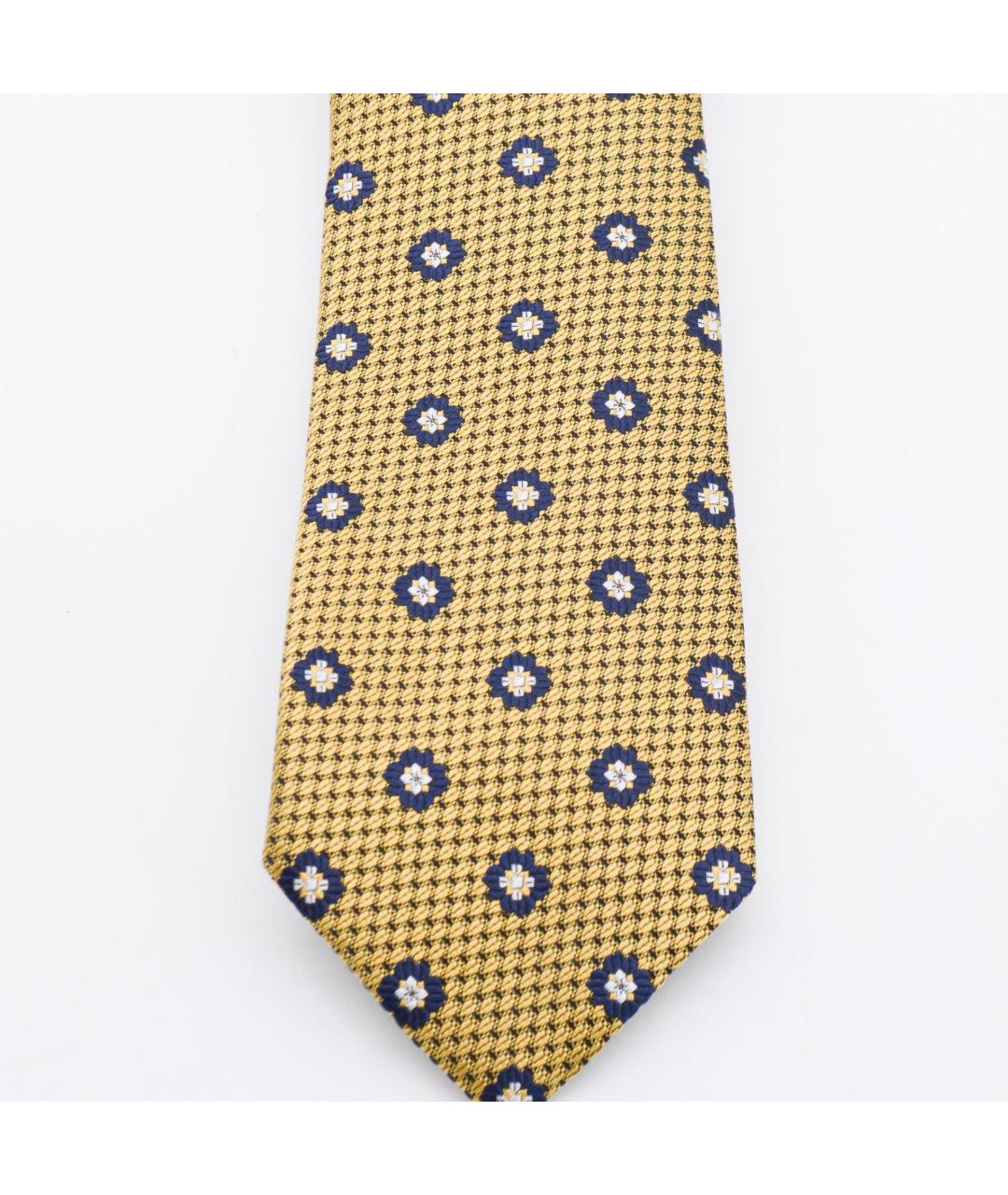 ZEGNA Желтый шелковый галстук, фото 2