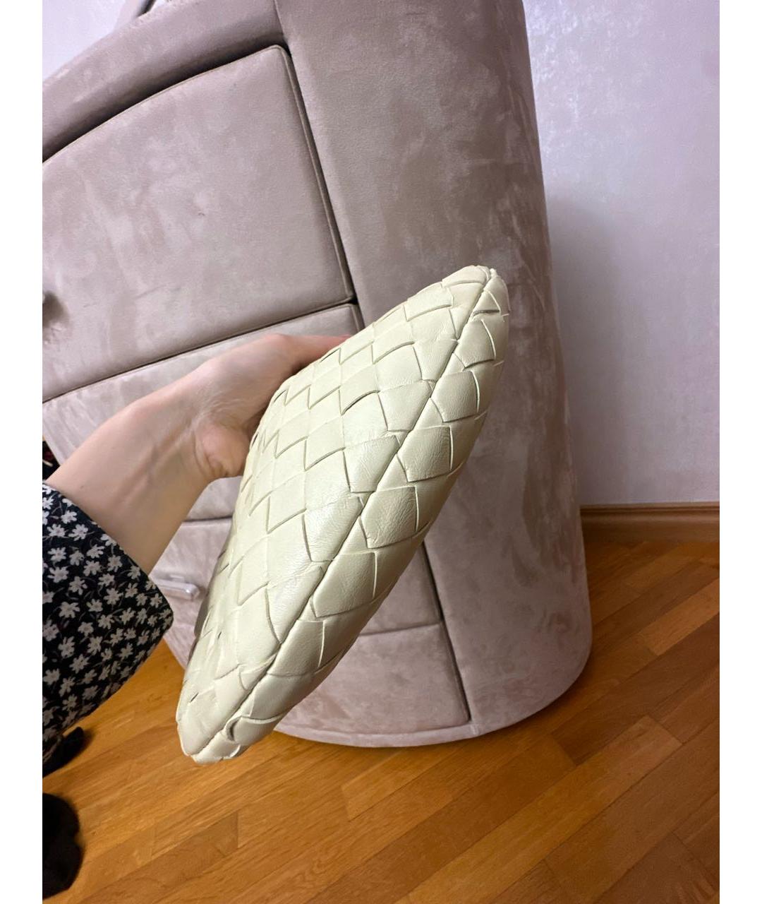BOTTEGA VENETA Желтая кожаная сумка с короткими ручками, фото 5