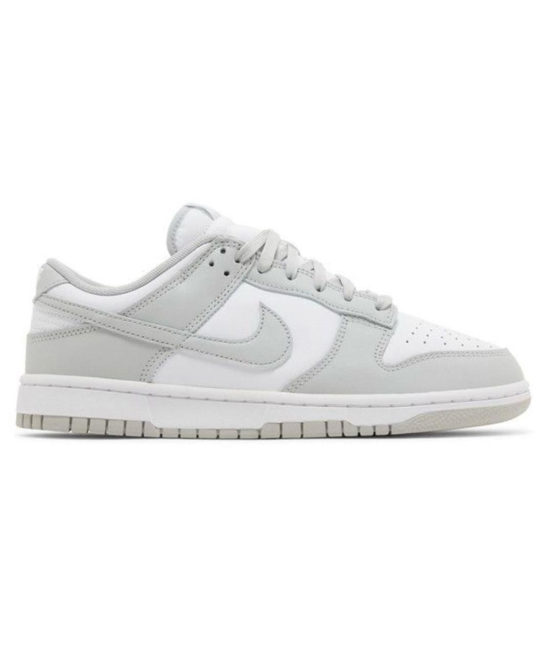 NIKE Серые кожаные низкие кроссовки / кеды, фото 1