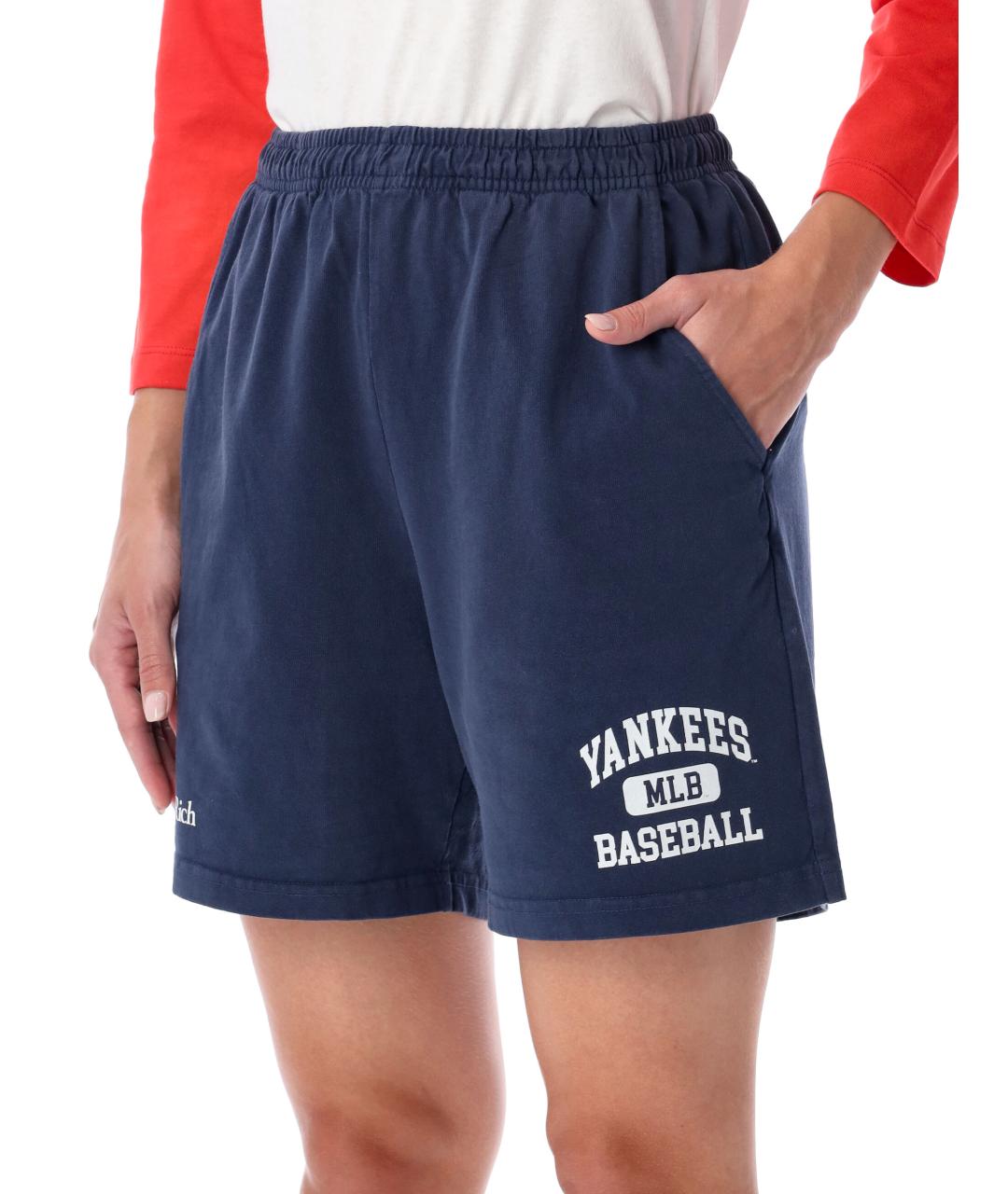 SPORTY AND RICH Синие хлопковые шорты, фото 3