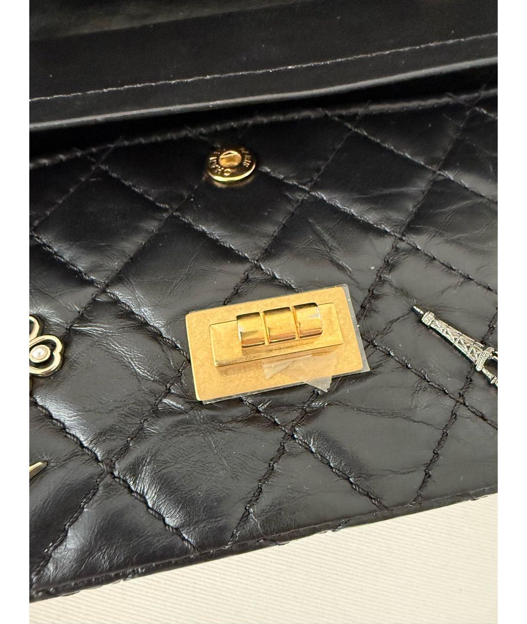 CHANEL Черная кожаная сумка тоут, фото 4