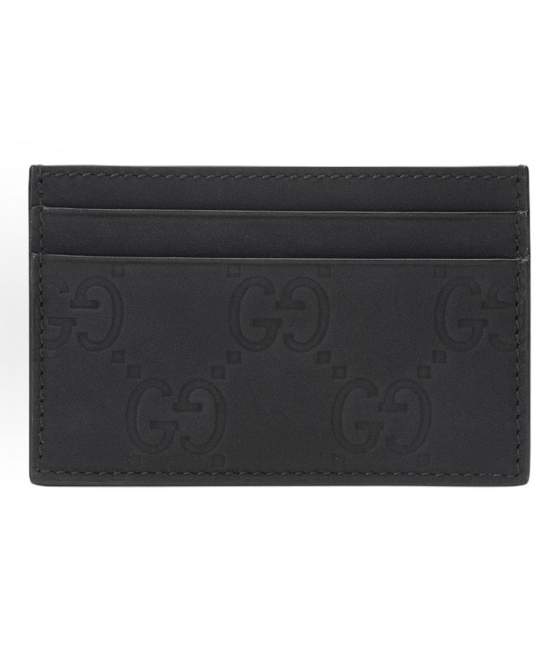 GUCCI Черный кожаный кардхолдер, фото 5
