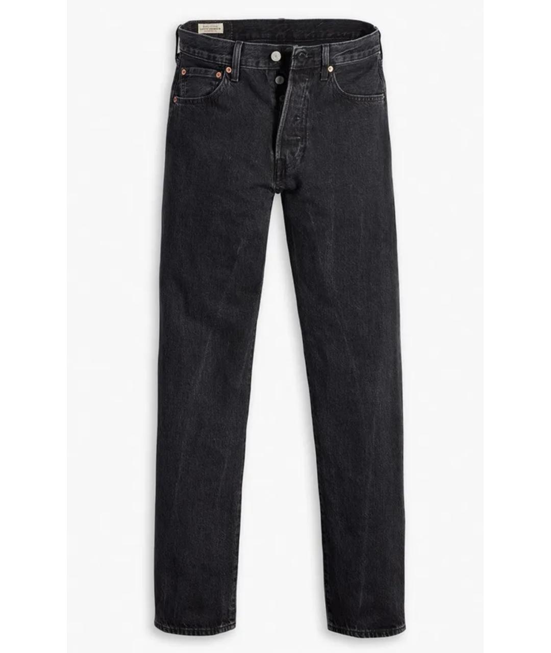 LEVI'S Серые хлопковые прямые джинсы, фото 1