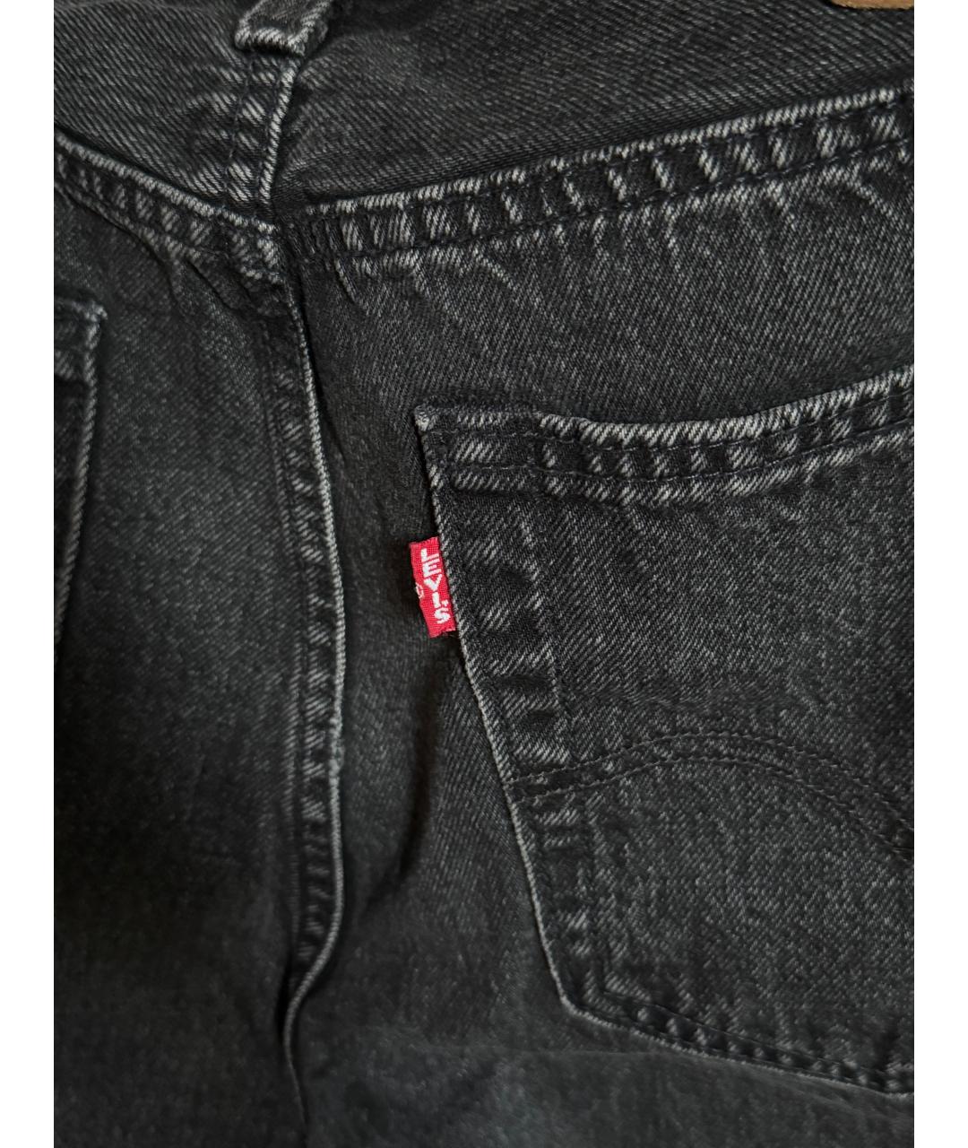 LEVI'S Серые хлопковые прямые джинсы, фото 6