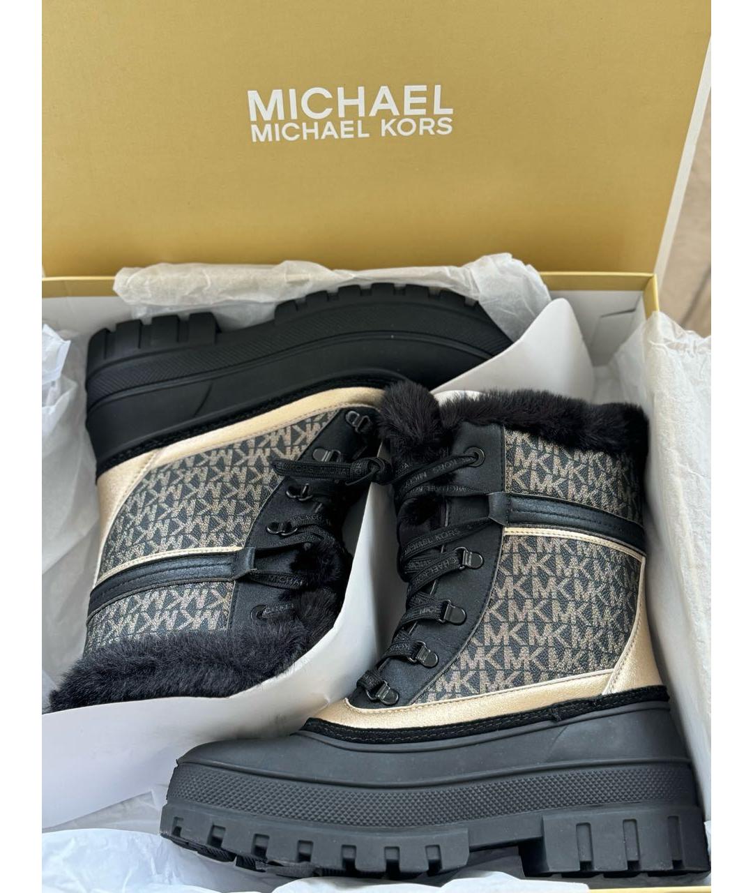 MICHAEL MICHAEL KORS Черные ботинки, фото 3