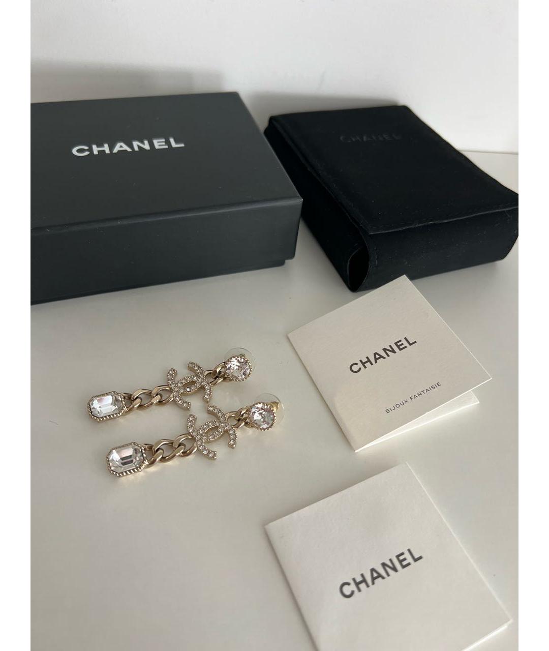 CHANEL Золотые серьги, фото 7