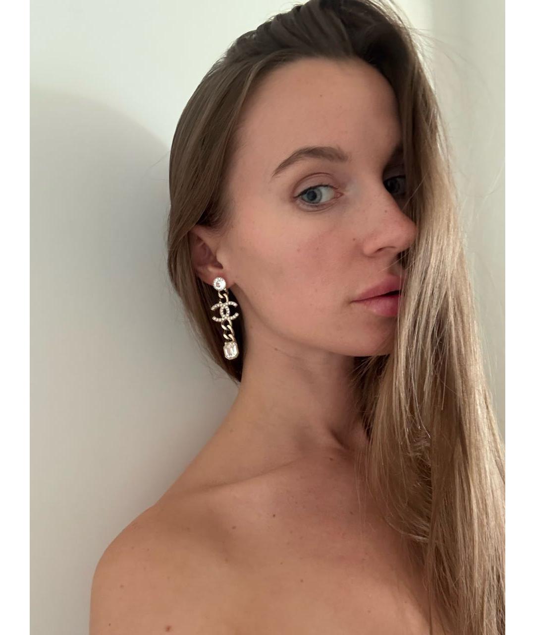 CHANEL Золотые серьги, фото 6