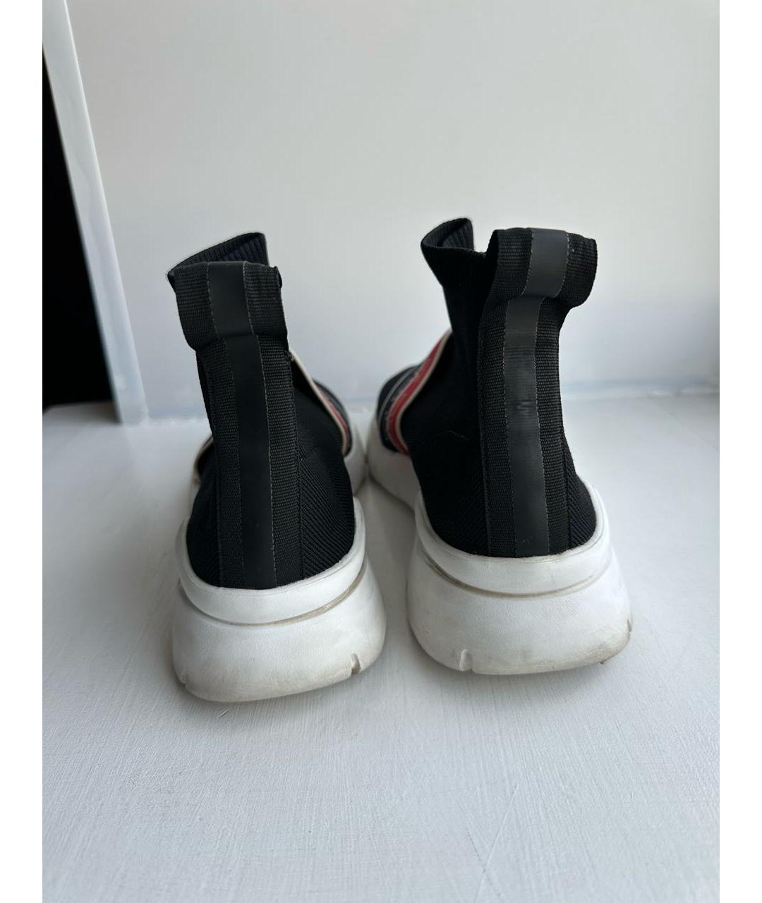 BALLY Черные неопреновые кроссовки, фото 5