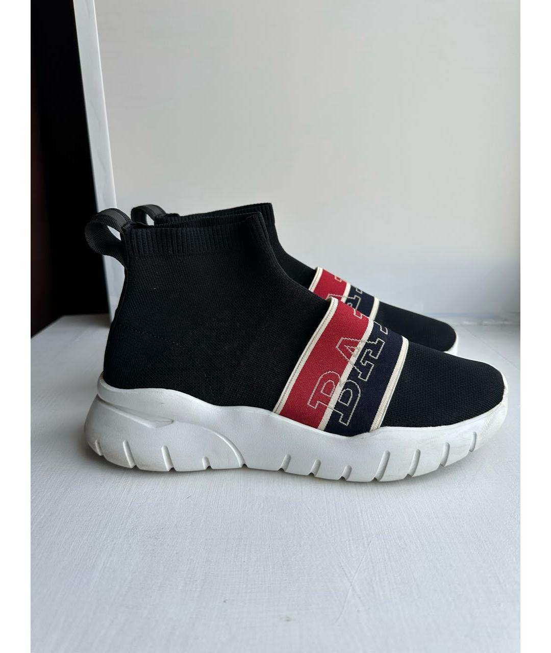 BALLY Черные неопреновые кроссовки, фото 8