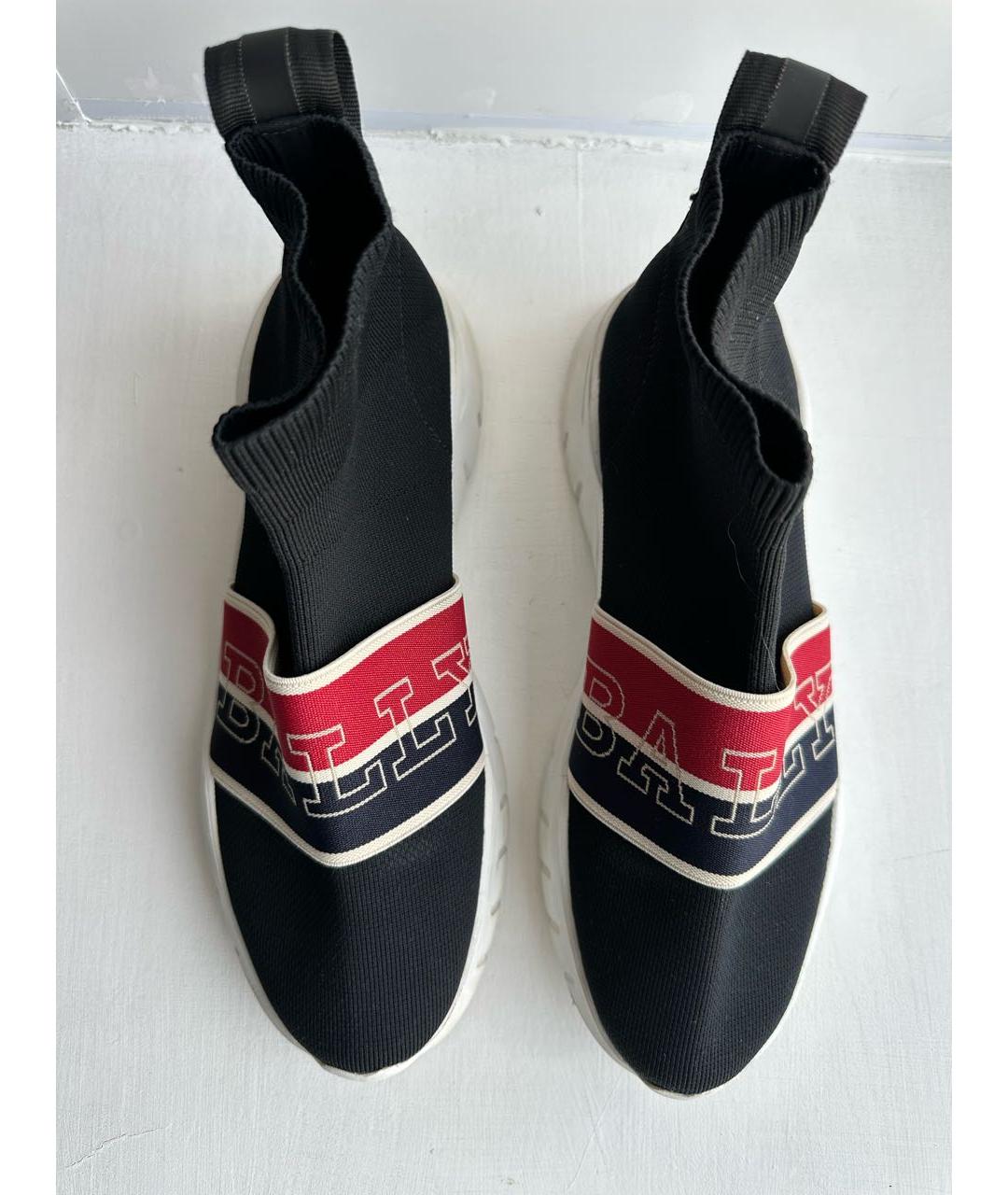 BALLY Черные неопреновые кроссовки, фото 4