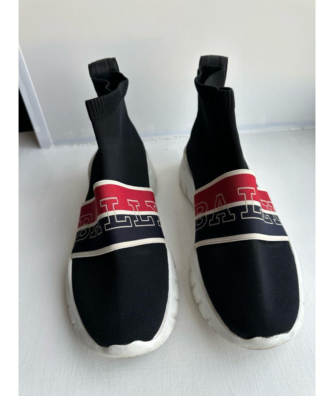 BALLY Черные неопреновые кроссовки, фото 3