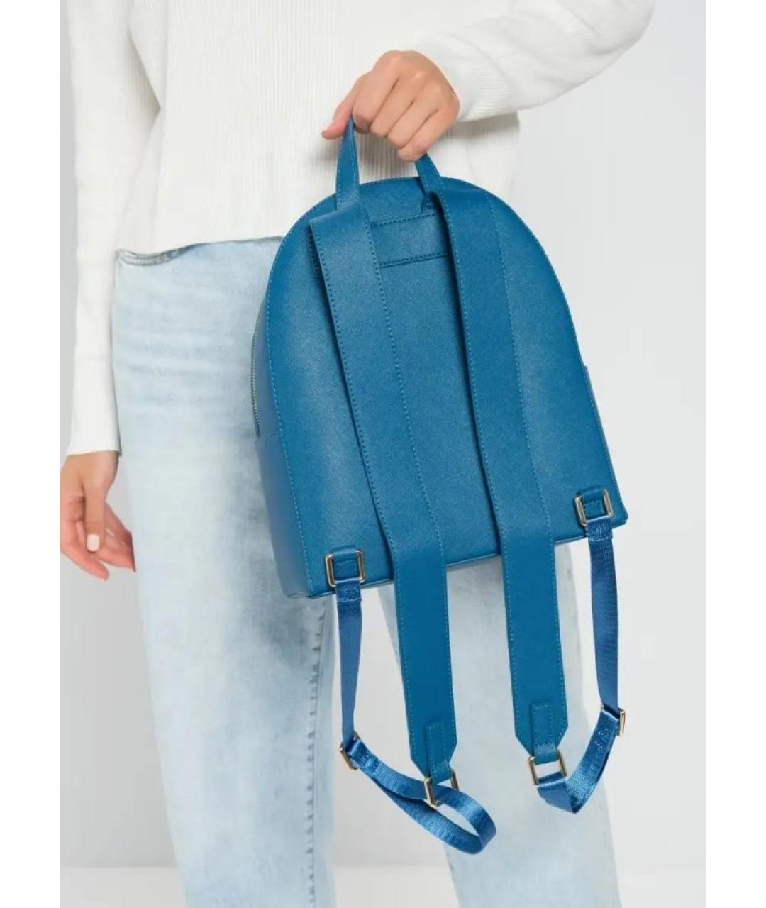 TRUSSARDI Синий рюкзак из искусственной кожи, фото 3