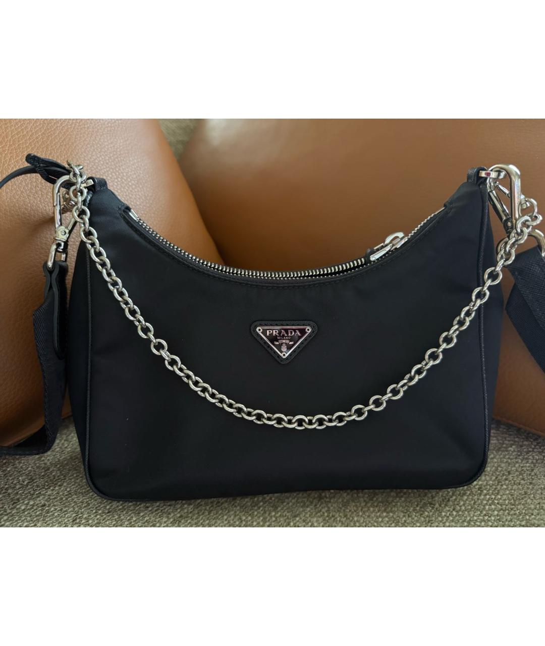 PRADA Черная сумка через плечо, фото 2