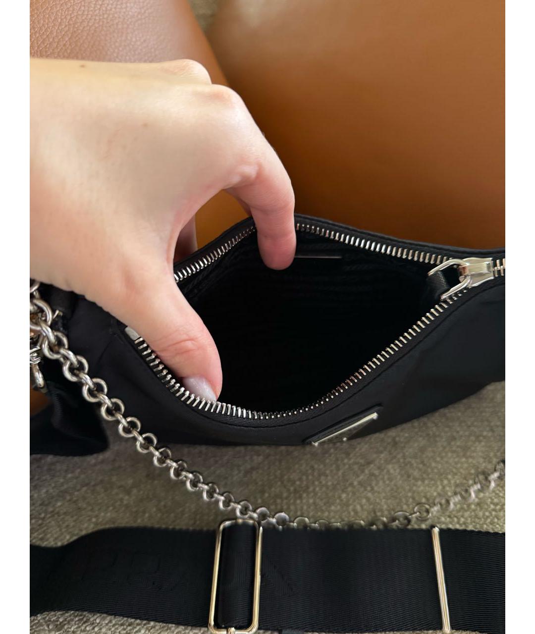 PRADA Черная сумка через плечо, фото 3