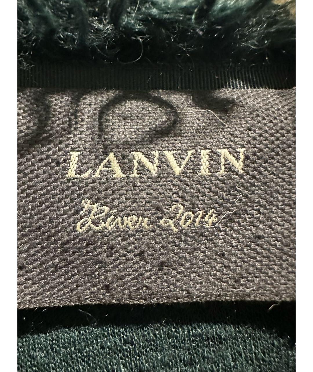 LANVIN Зеленый шерстяной кардиган, фото 4