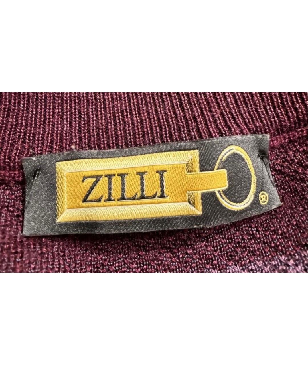 ZILLI Бордовый кашемировый джемпер / свитер, фото 4