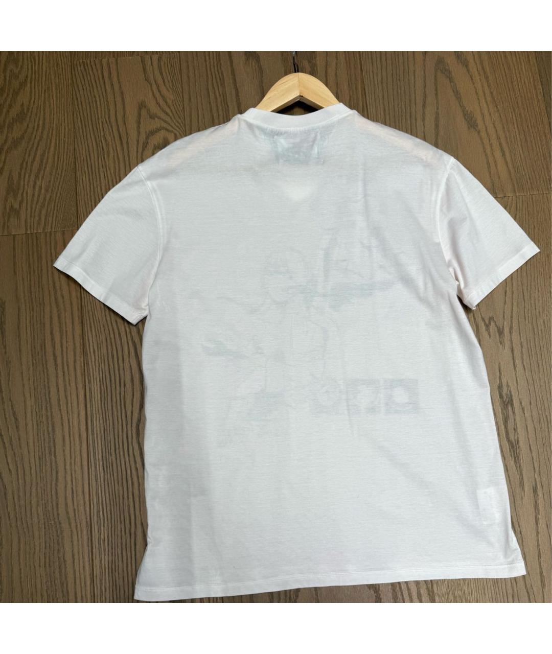 PRADA Белая хлопковая футболка, фото 5