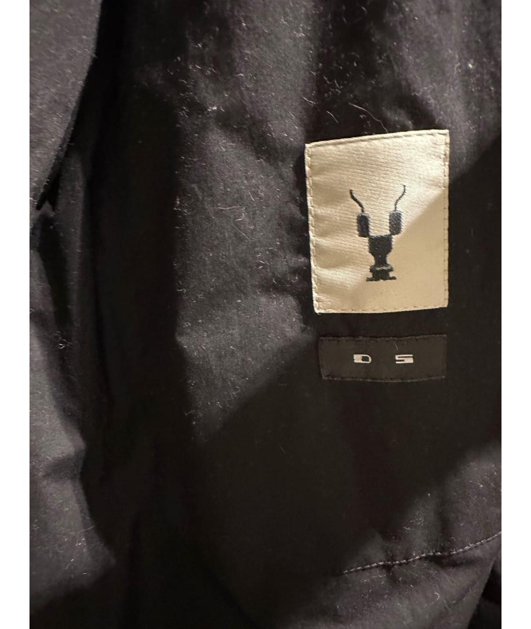 RICK OWENS DRKSHDW Черная хлопковая парка, фото 4