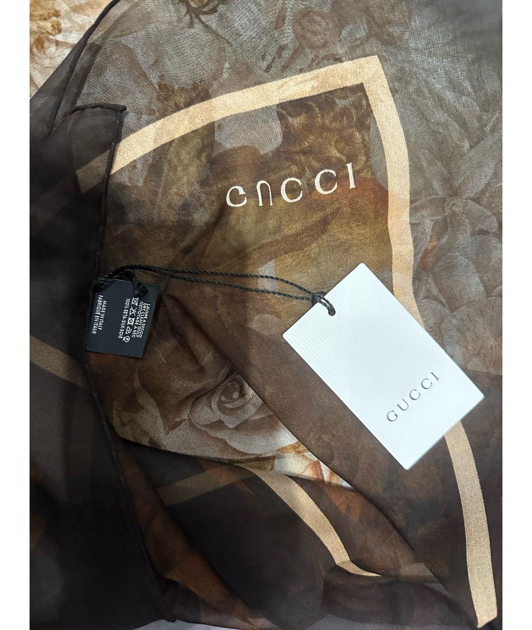 GUCCI Мульти шелковый платок, фото 6