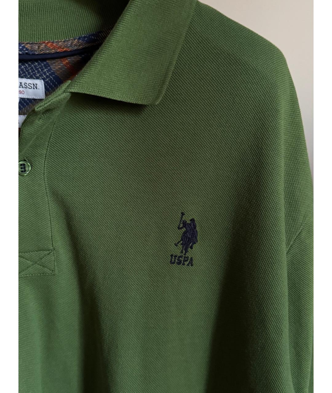 POLO RALPH LAUREN Зеленый хлопковый джемпер / свитер, фото 3