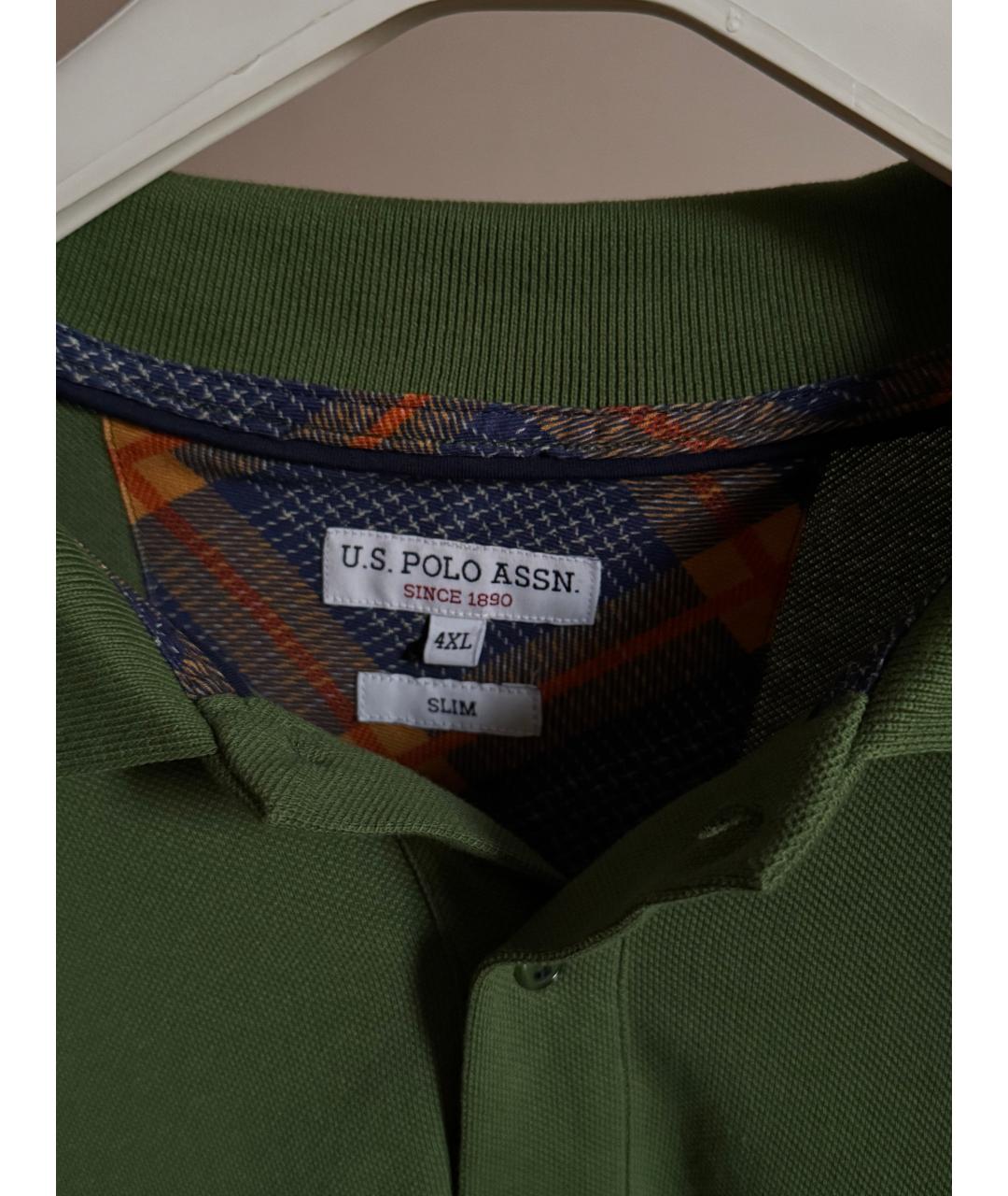 POLO RALPH LAUREN Зеленый хлопковый джемпер / свитер, фото 4