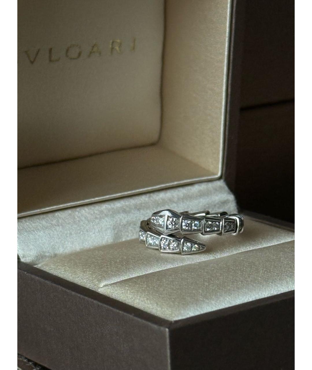 BVLGARI Серебряное кольцо из белого золота, фото 8