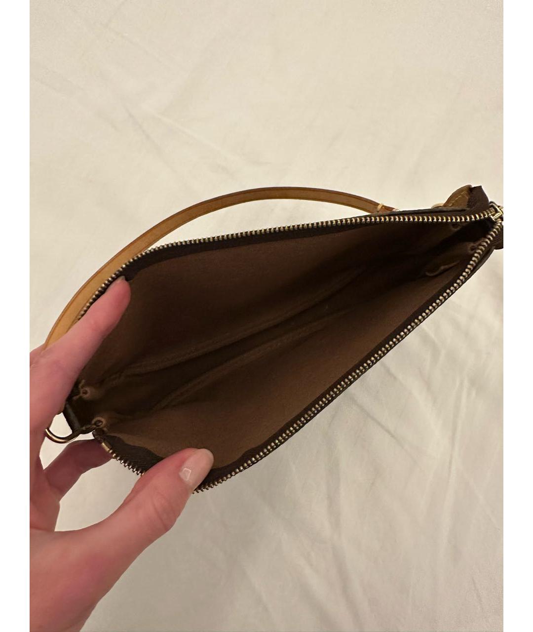 LOUIS VUITTON Коричневая сумка с короткими ручками, фото 4