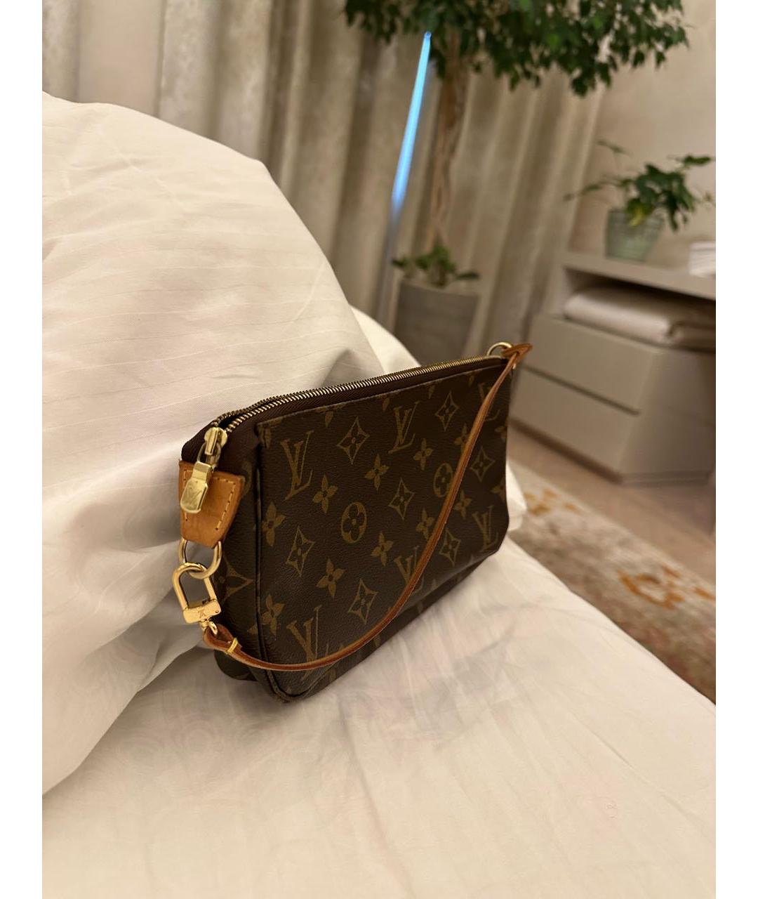 LOUIS VUITTON Коричневая сумка с короткими ручками, фото 2