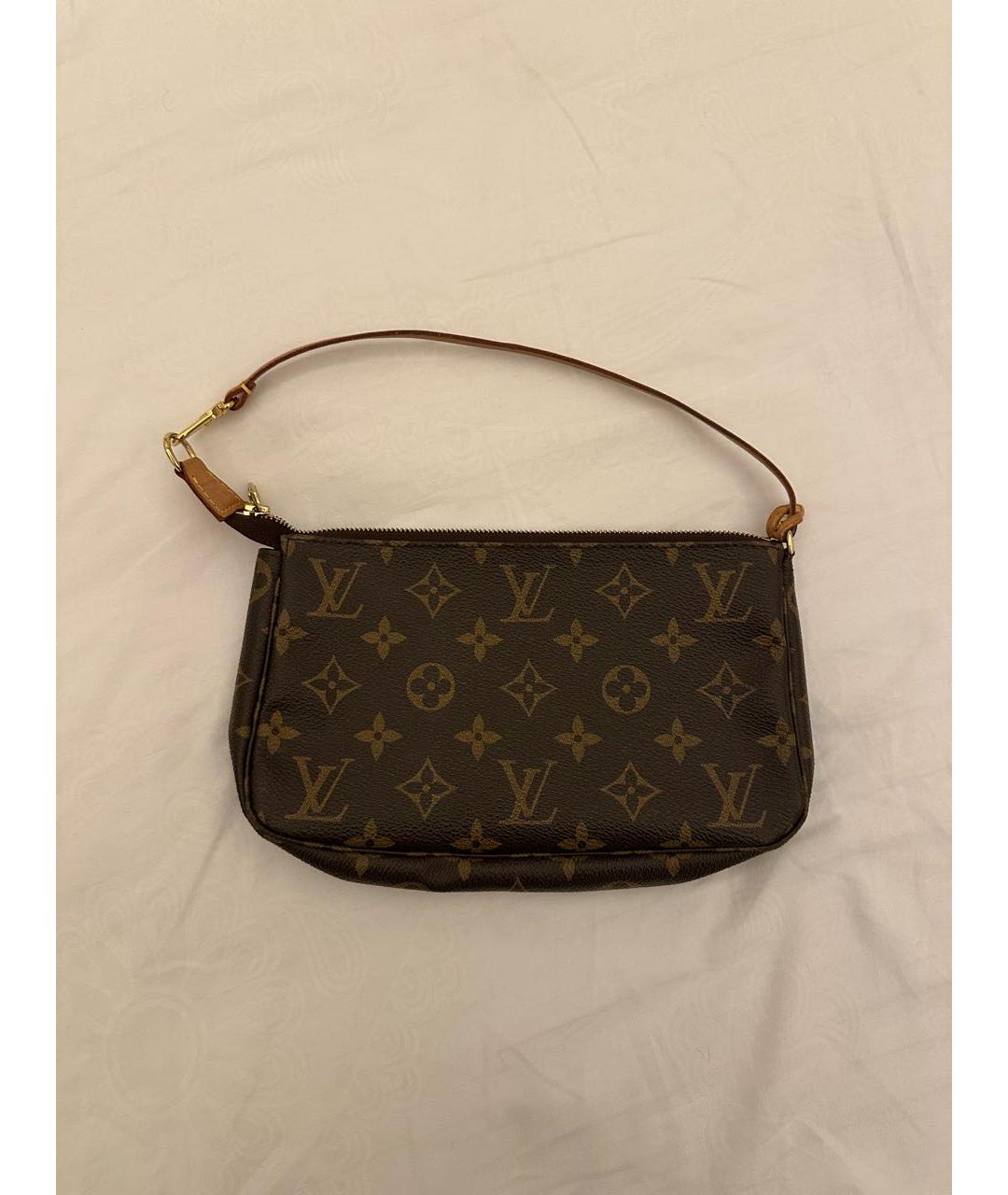 LOUIS VUITTON Коричневая сумка с короткими ручками, фото 5
