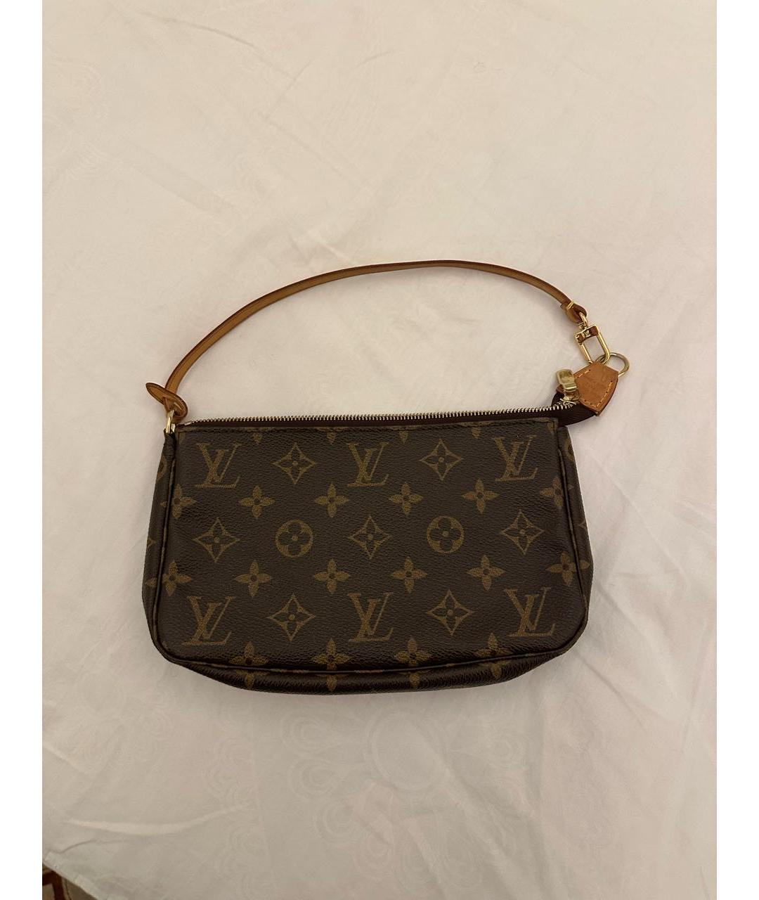 LOUIS VUITTON Коричневая сумка с короткими ручками, фото 3