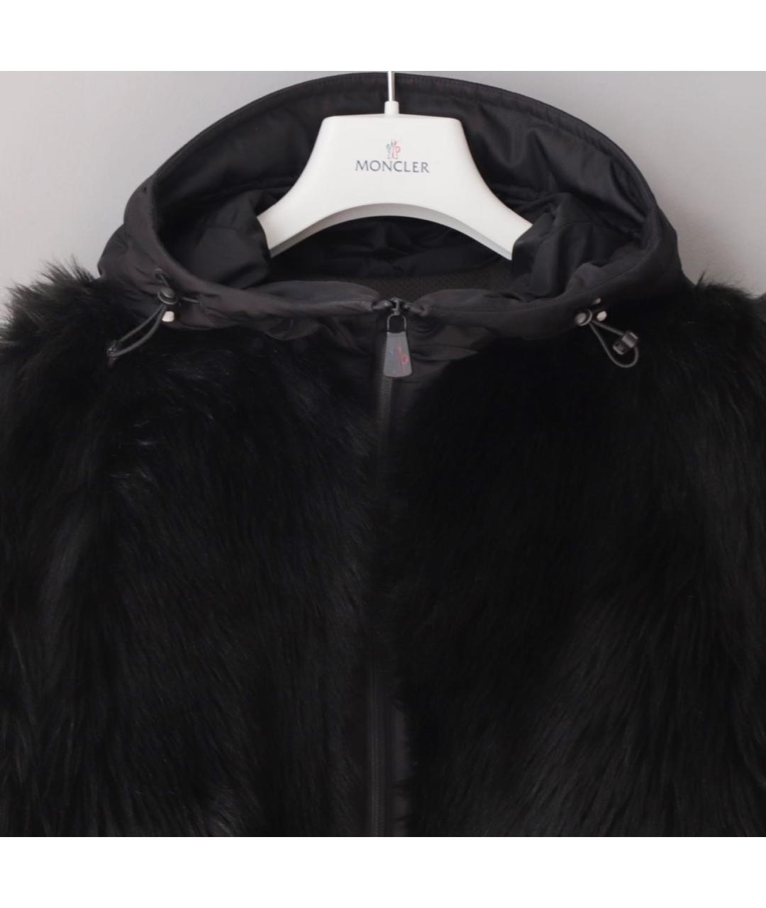 MONCLER GRENOBLE Черная полиэстеровая куртка, фото 4
