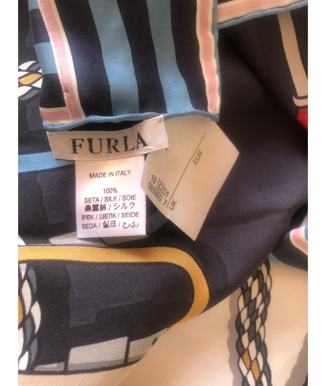 FURLA Мульти шелковый платок, фото 4