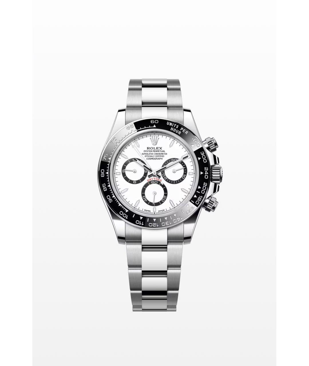 ROLEX Белые металлические часы, фото 3