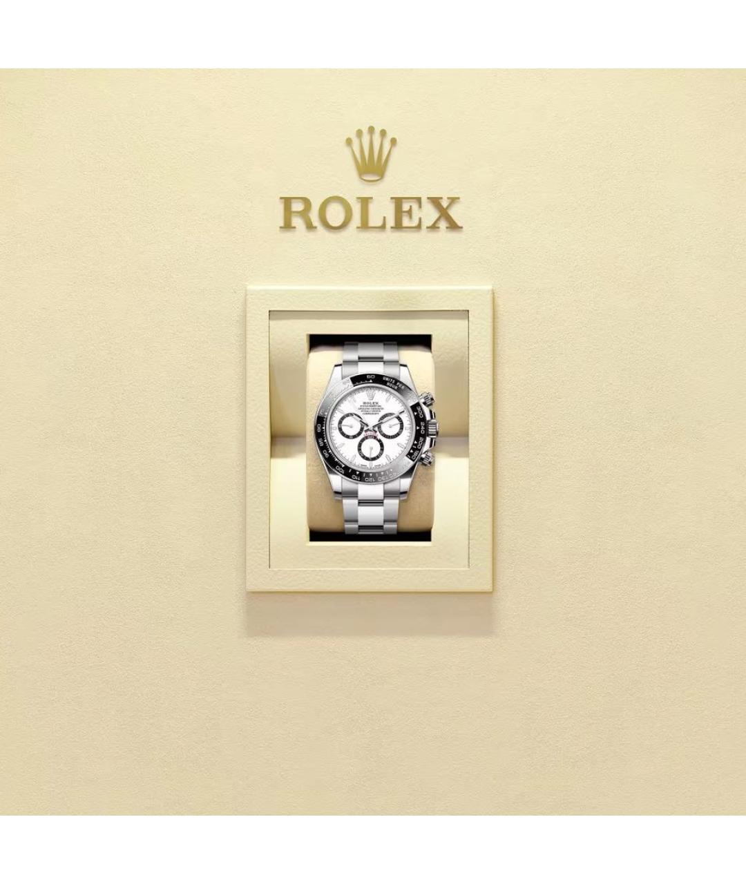 ROLEX Белые металлические часы, фото 2