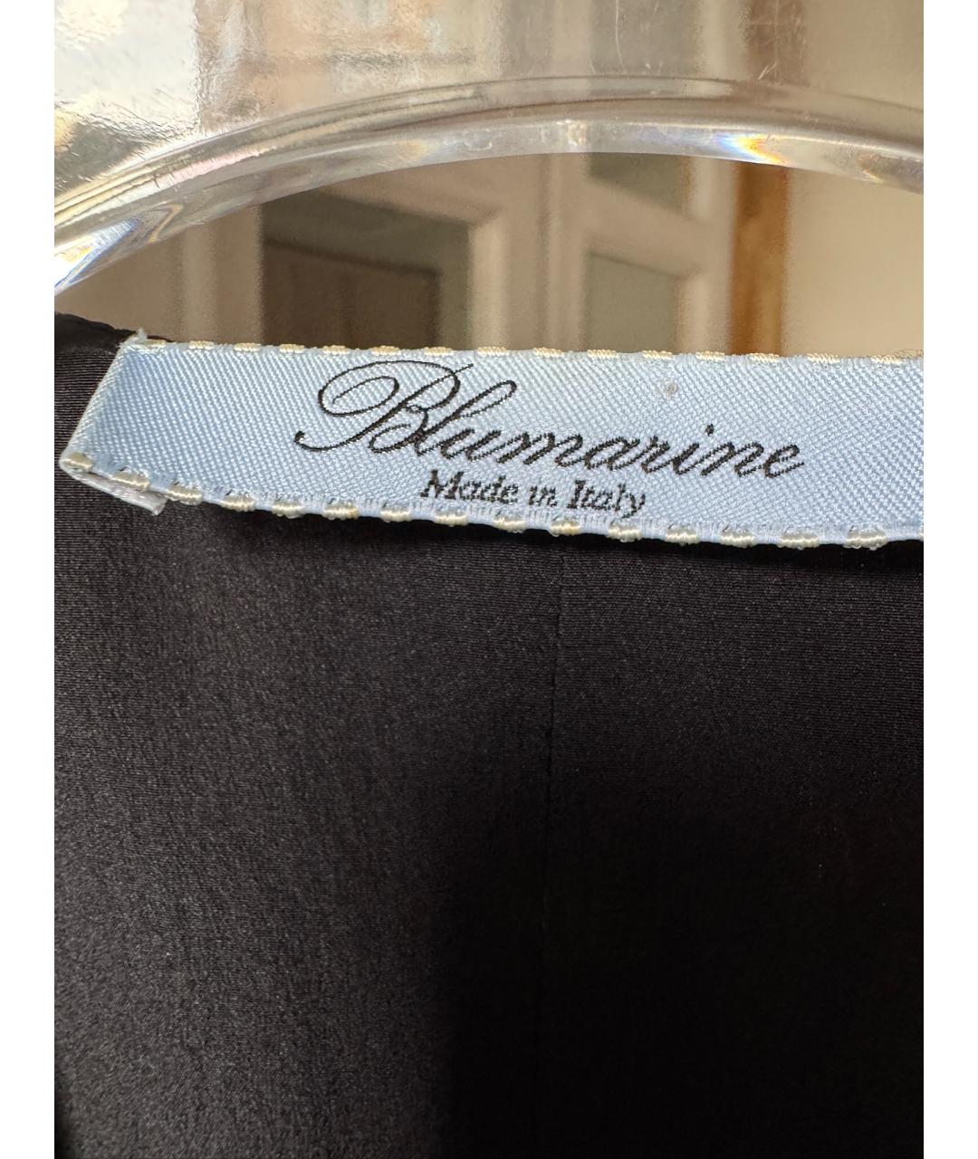 BLUMARINE Черное шелковое вечернее платье, фото 6