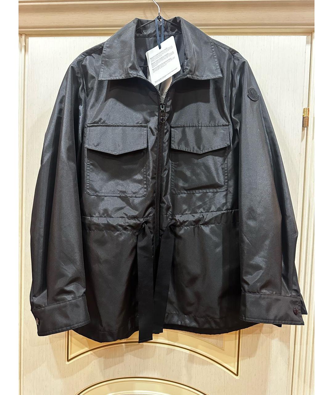 MONCLER Черная полиэстеровая парка, фото 8