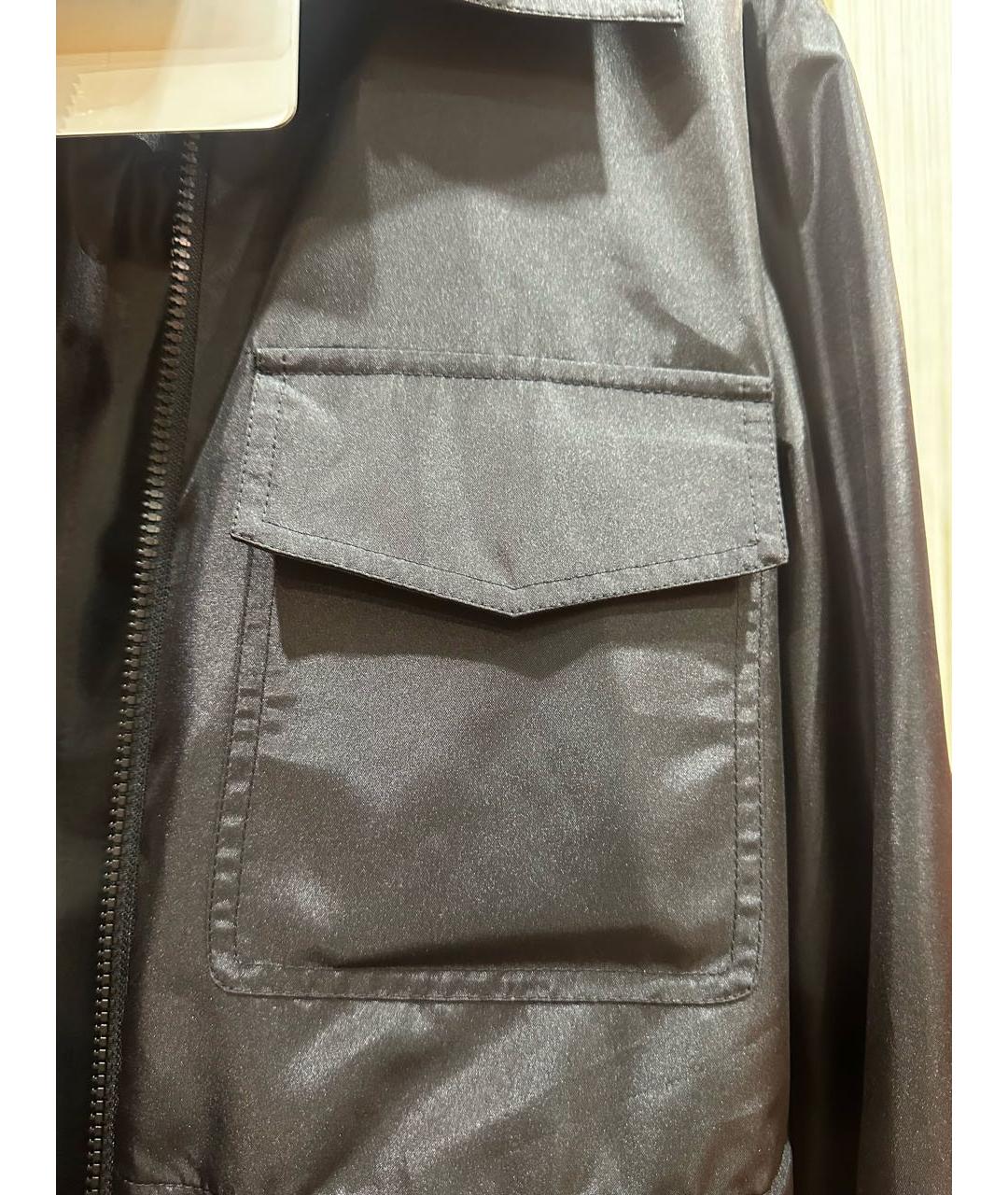 MONCLER Черная полиэстеровая парка, фото 4
